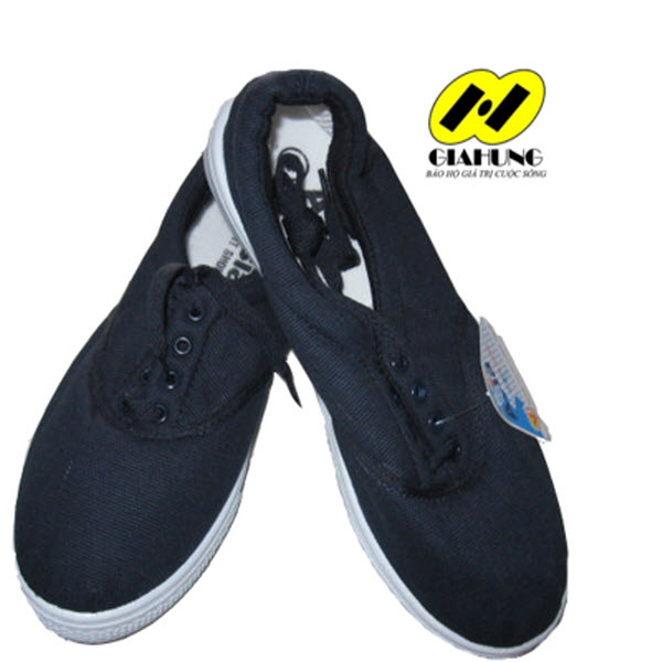 Giầy vải ASIA màu xanh buộc dây