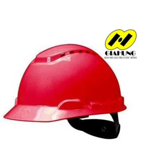 Mũ bảo hộ lao động 3M – H700 có lỗ thoáng màu đỏ