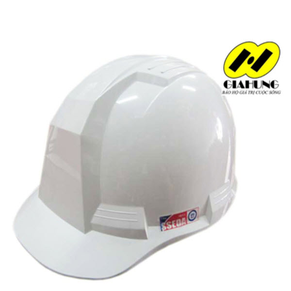 Mũ bảo hộ SSEDA IV Hàn Quốc mặt vuông màu trắng