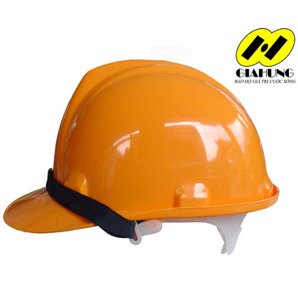 Mũ bảo hộ Thùy Dương màu vàng không núm vặn