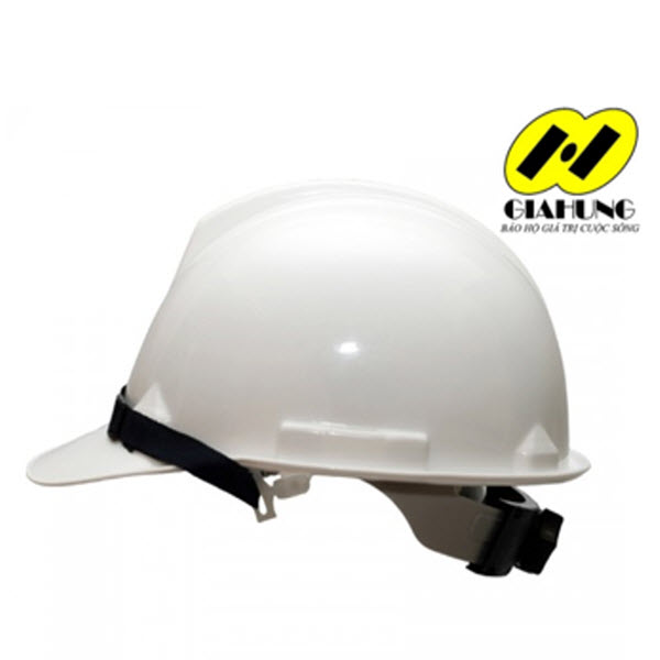 Mũ bảo hộ Thùy Dương màu trắng có núm vặn