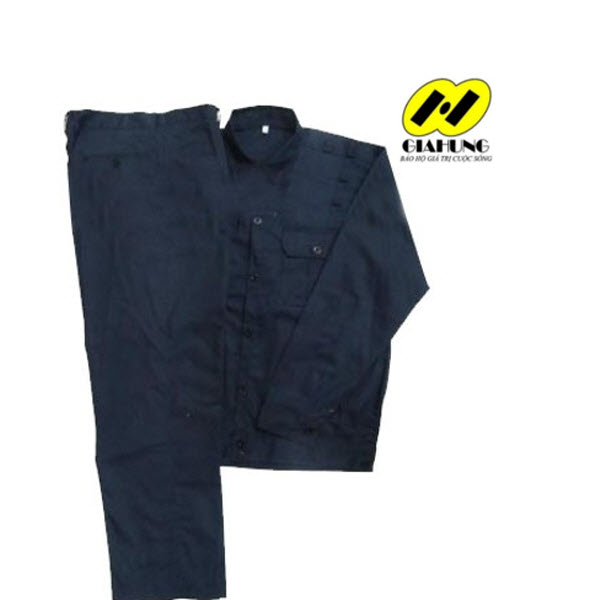 Quần áo bảo hộ Kaki Nam Định loại 1 Xanh tím than