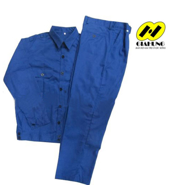 Quần áo bảo hộ Kaki Nam Định loại 1 Xanh công nhân