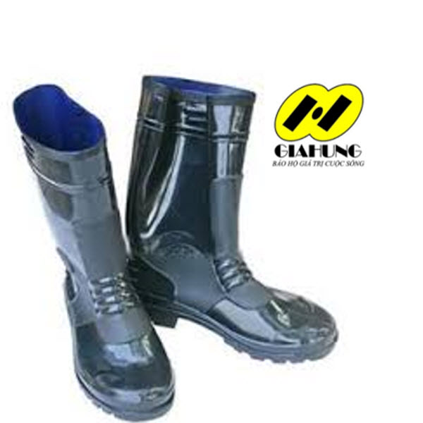 Ủng cao su đen Thùy Dương có lót