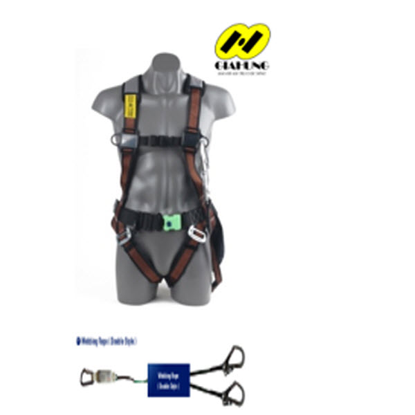 Dây an toàn toàn thân 2 móc nhôm có giảm sốc Kujie Hàn Quốc