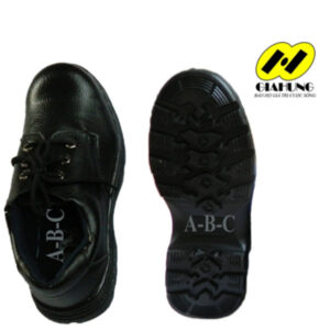 Giầy da ABC chỉ đen thấp cổ