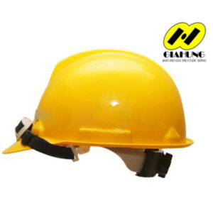 Mũ bảo hộ Thùy Dương màu vàng có núm vặn